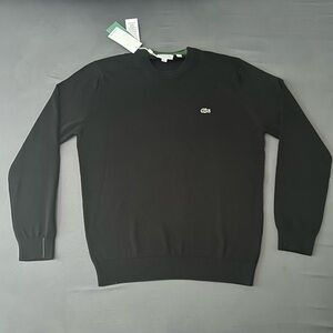 Lacoste Men's Classic Black Crewneck Sweater